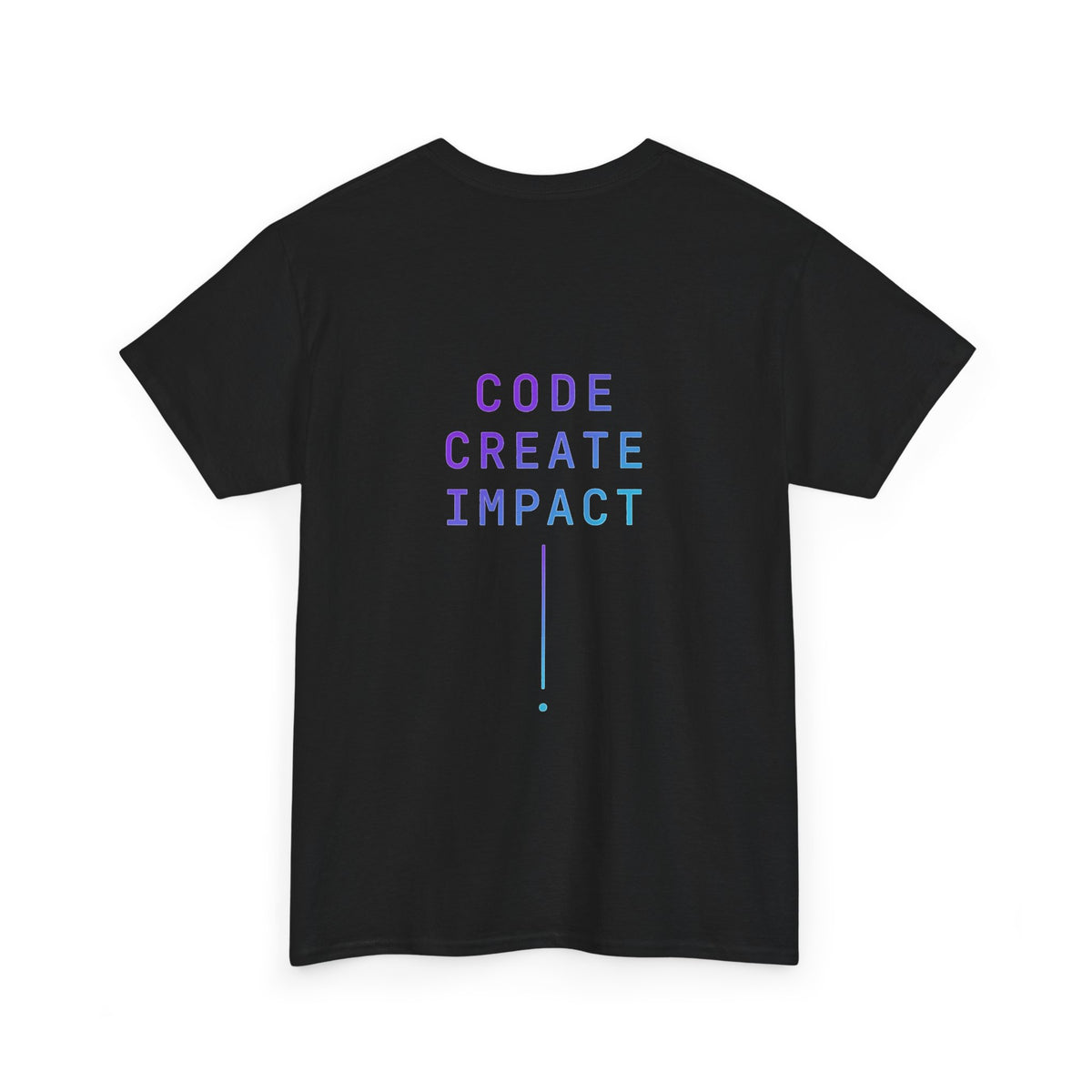 Developer Tee — “Build. Ship. Repeat.” / “Code Create Impact” White Tech T‑Shirt