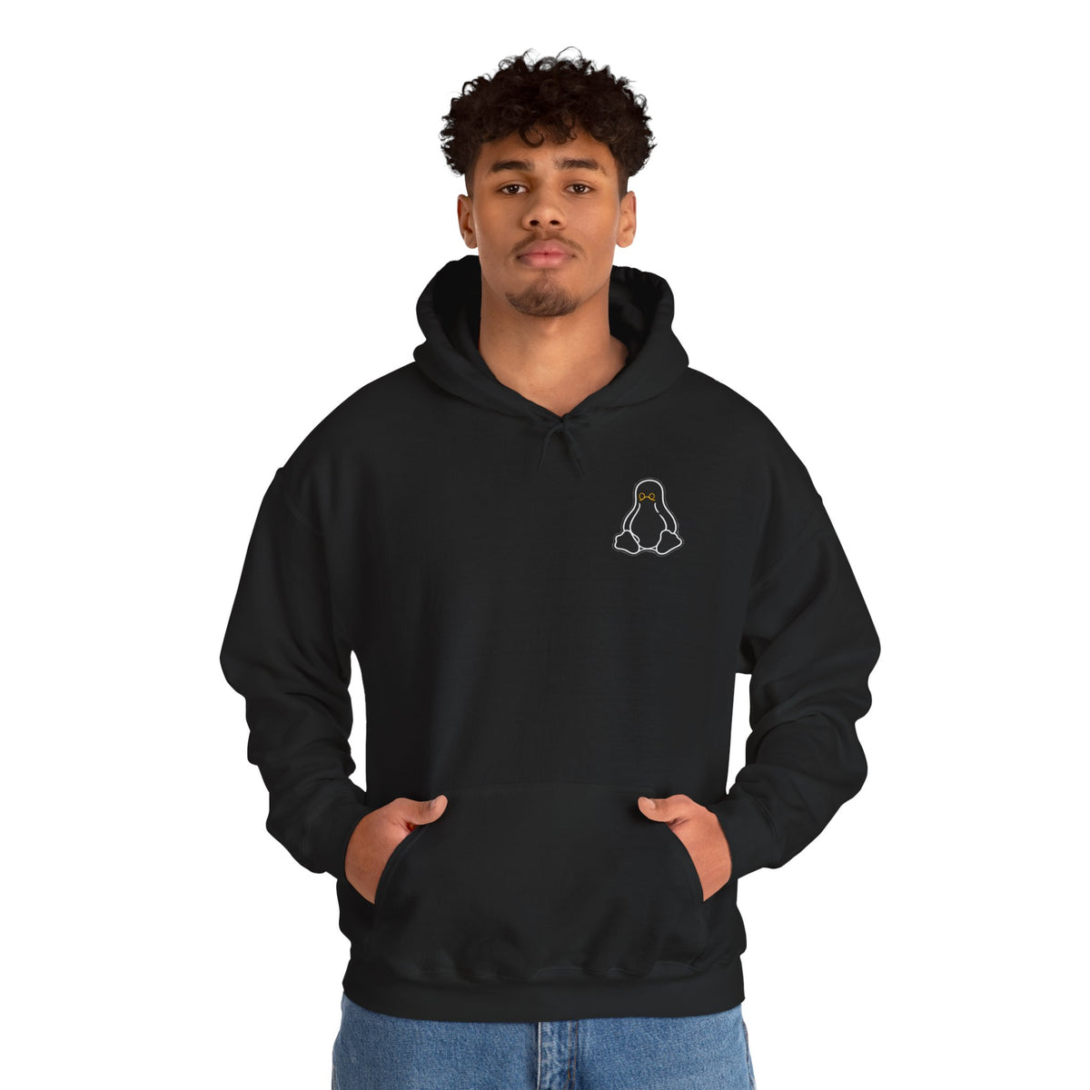 Linux Graphic Hoodie — Minimal Linux logo