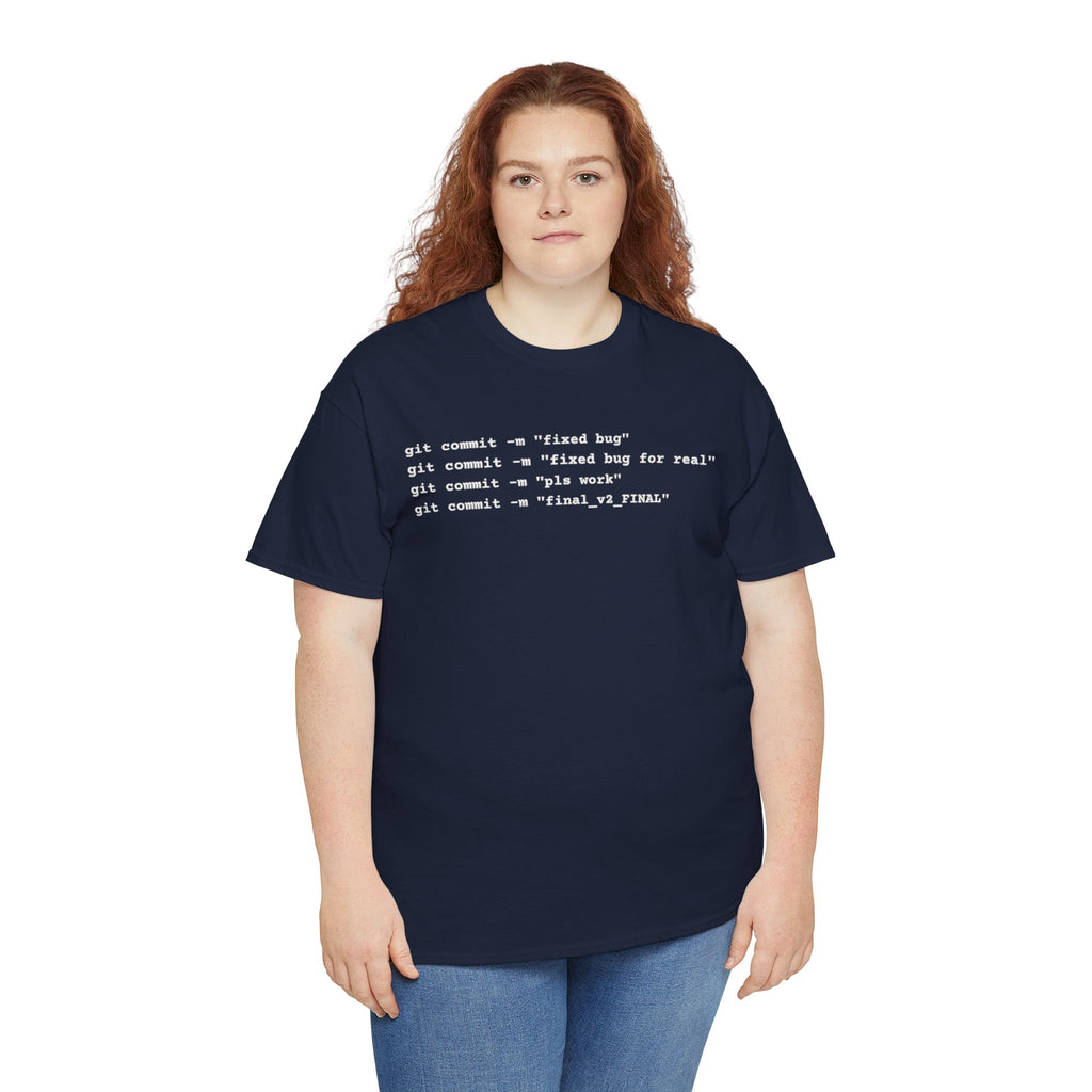 Programmer Tee — "git commit" Coding T-Shirt
