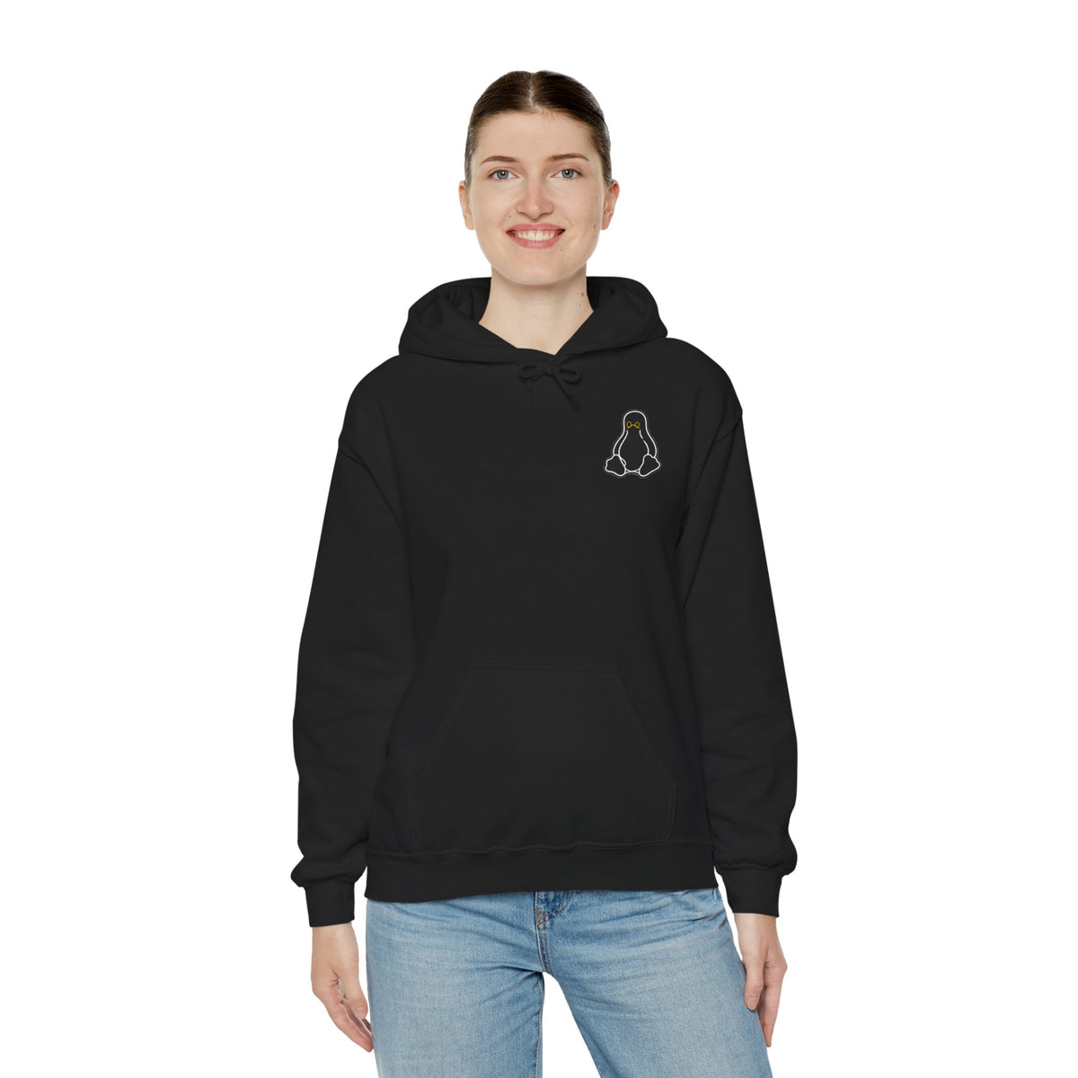 Linux Graphic Hoodie — Minimal Linux logo