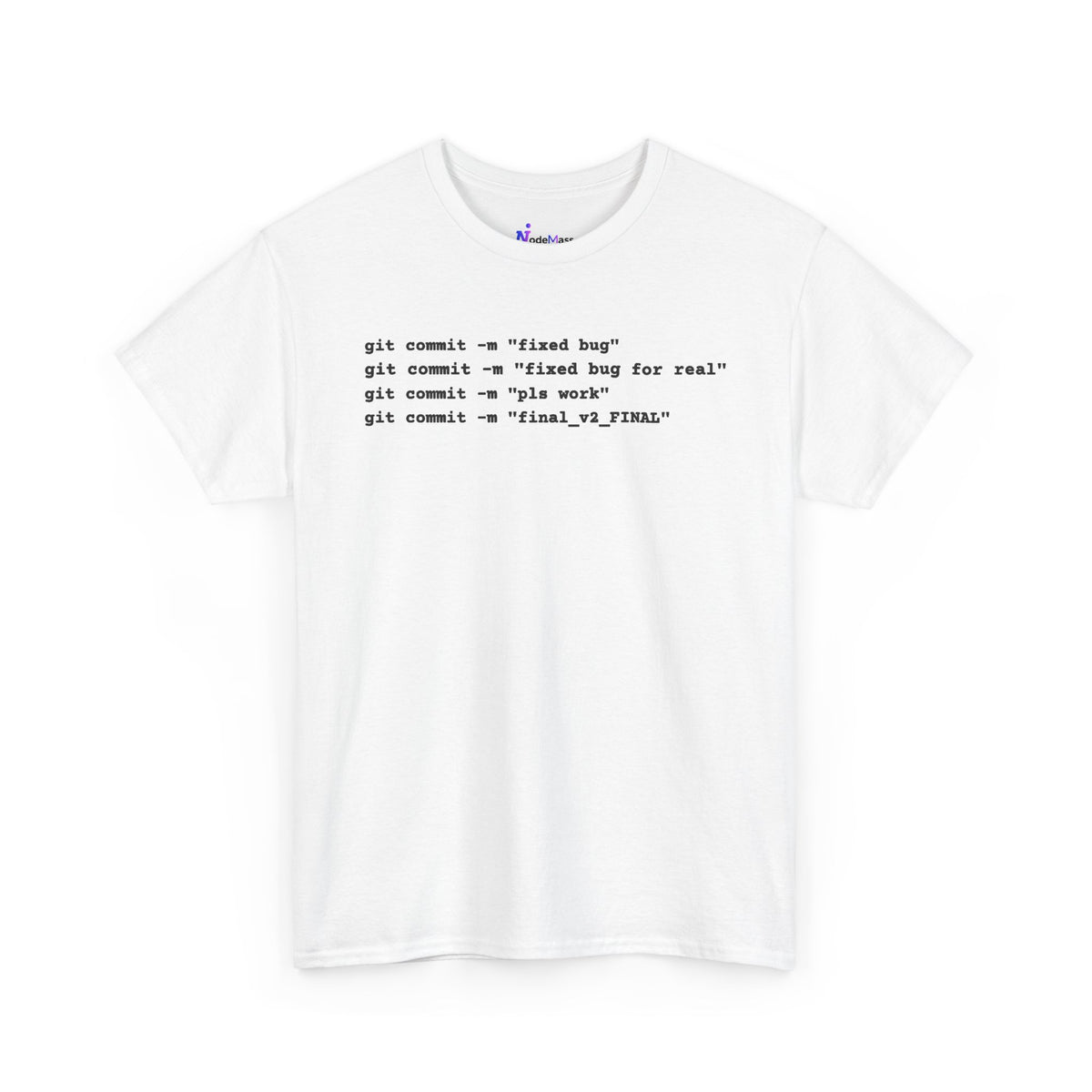 Programmer Tee — "git commit" Coding T-Shirt