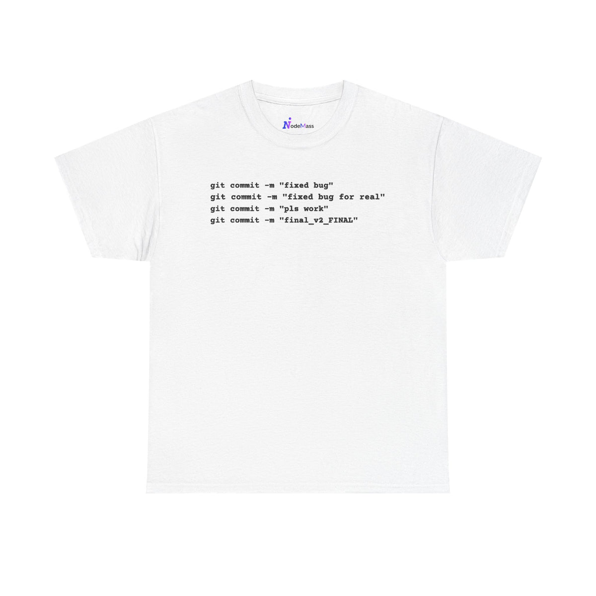 Programmer Tee — "git commit" Coding T-Shirt