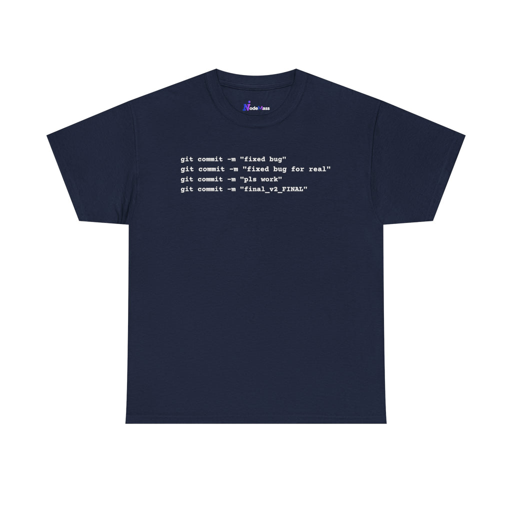 Programmer Tee — "git commit" Coding T-Shirt