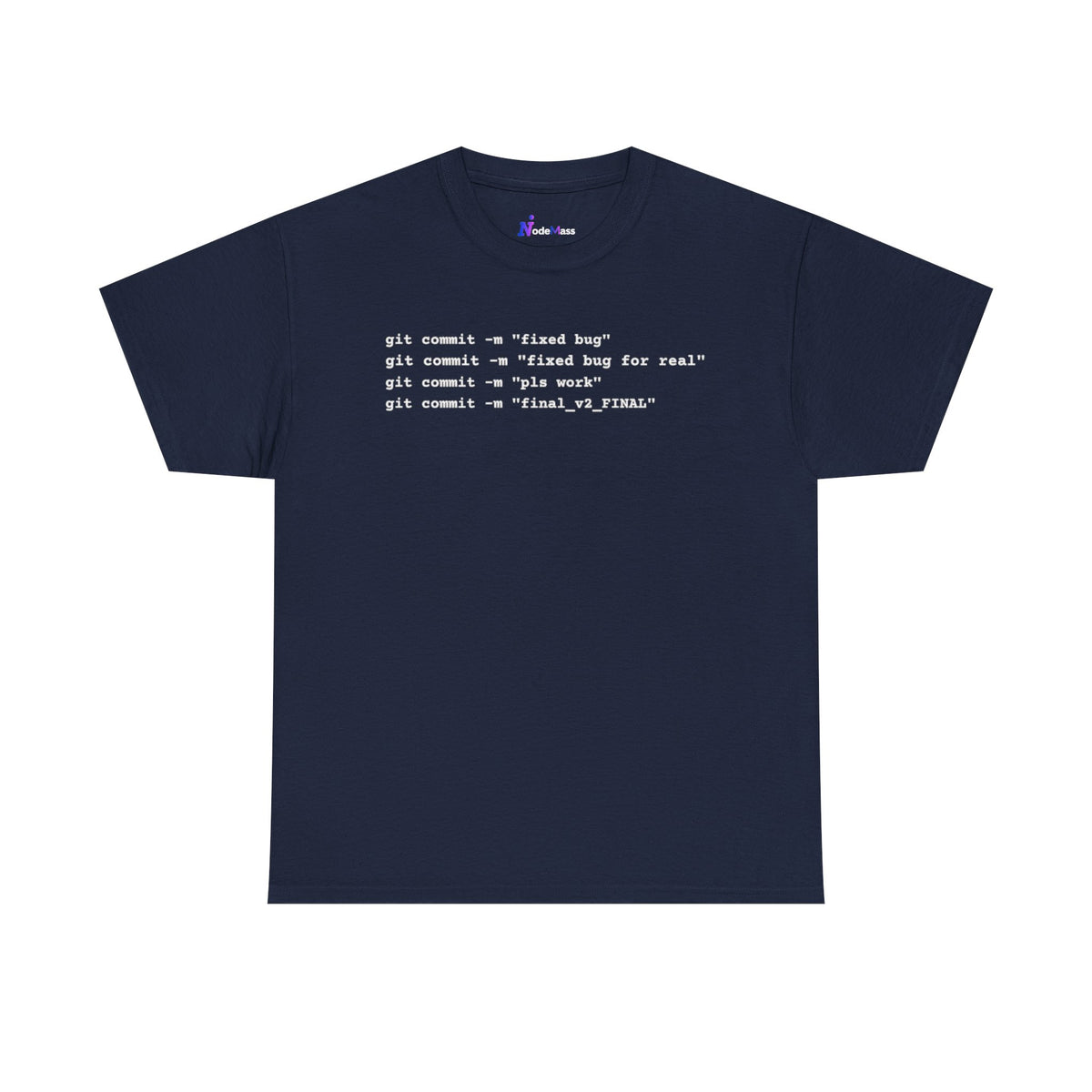 Programmer Tee — "git commit" Coding T-Shirt