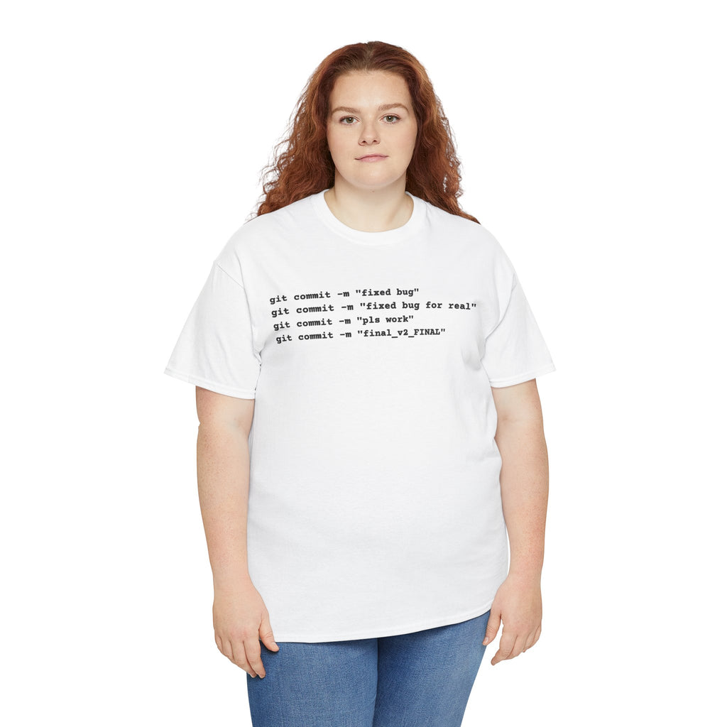 Programmer Tee — "git commit" Coding T-Shirt