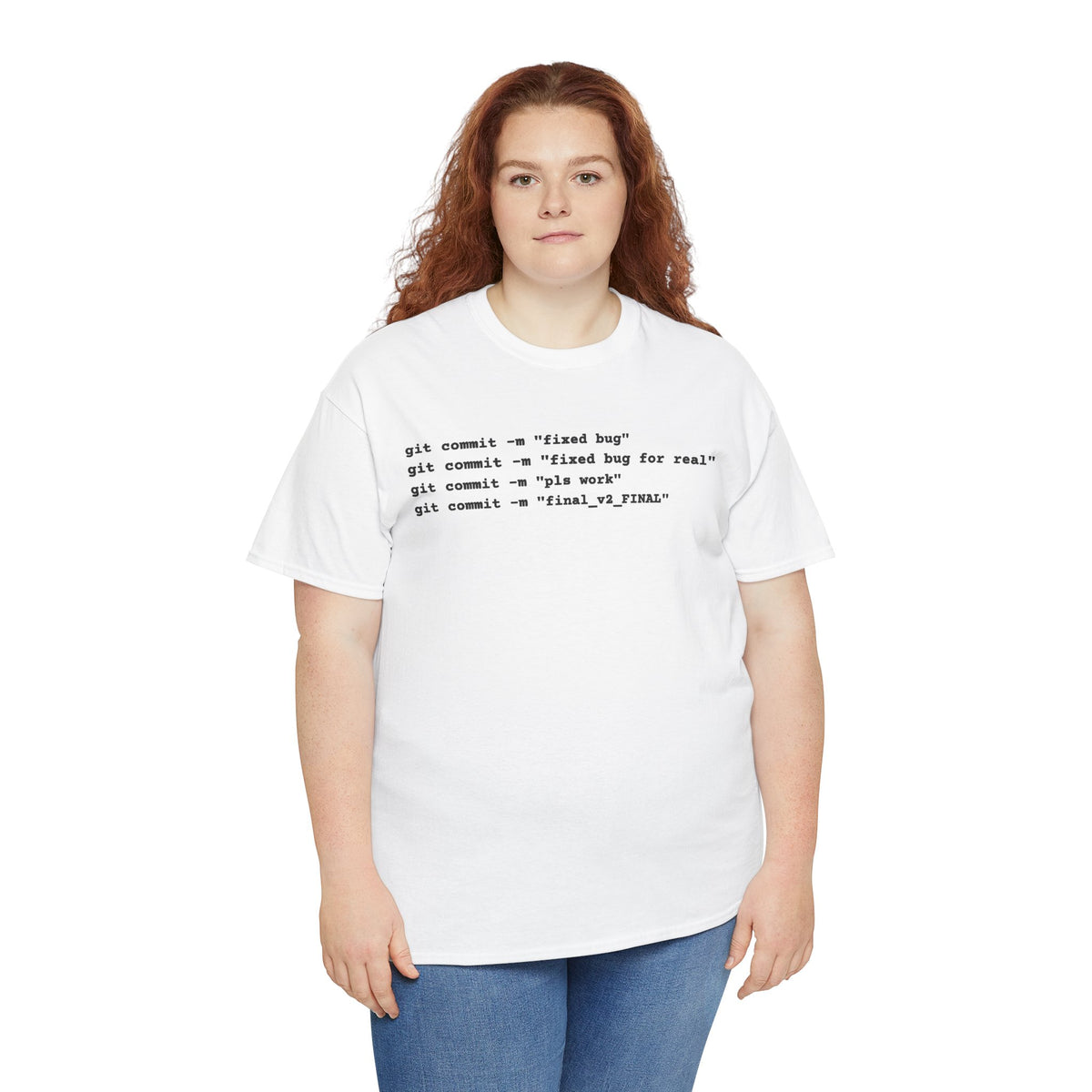 Programmer Tee — "git commit" Coding T-Shirt