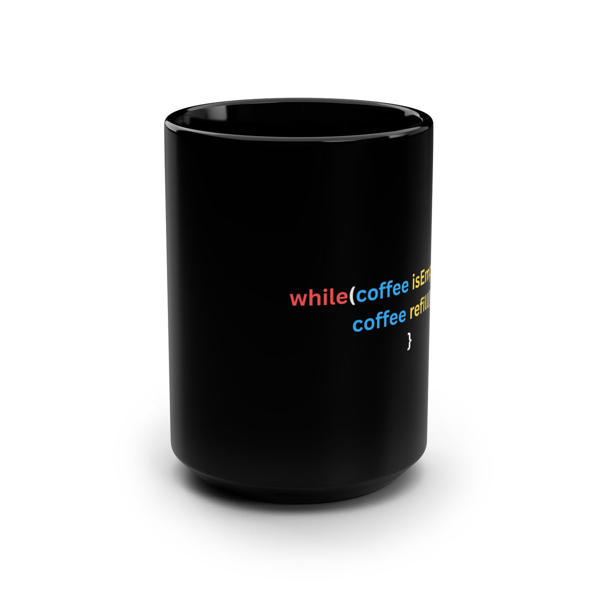 Black coding Mug, 15oz