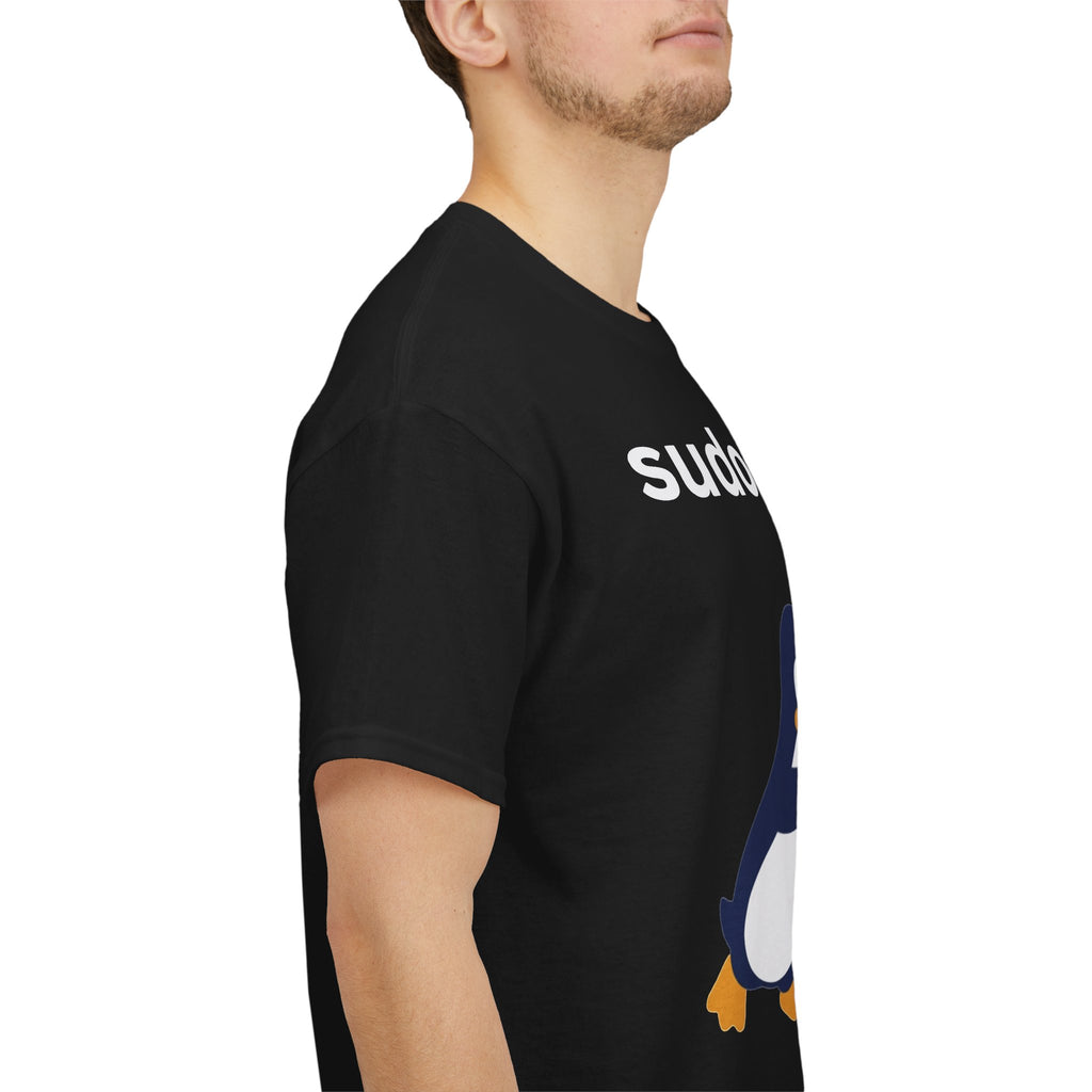 Linux Penguin “sudo rm -rf /” T‑Shirt — Funny Dev Ops Joke Tee