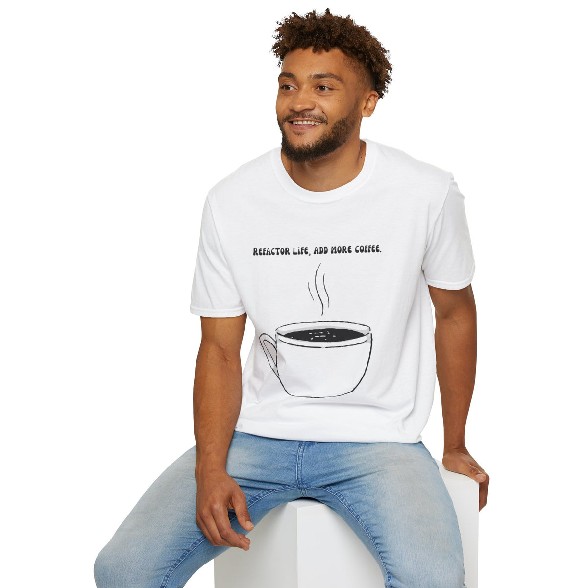 Coffee Reactor T-Shirt — "Reactor Life, Add More Coffee" Graphic Tee