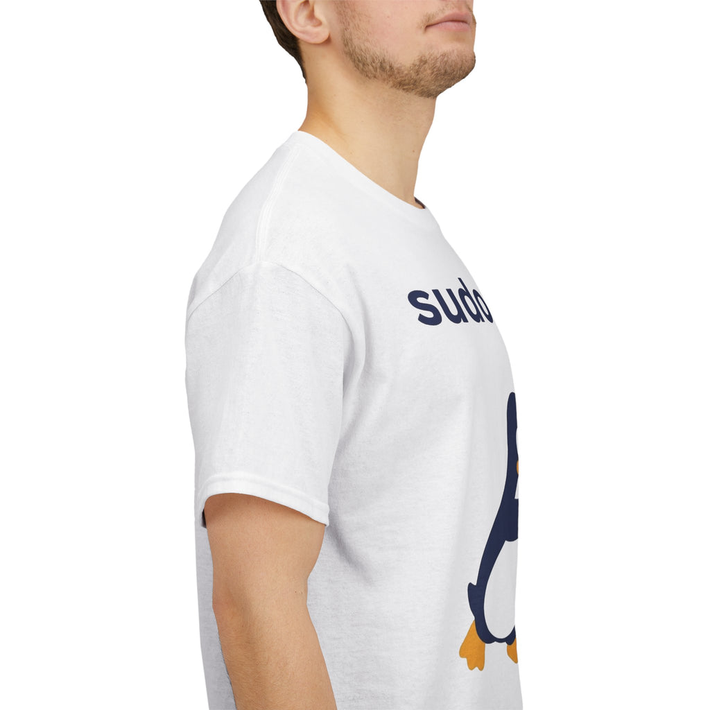 Linux Penguin “sudo rm -rf /” T‑Shirt — Funny Dev Ops Joke Tee