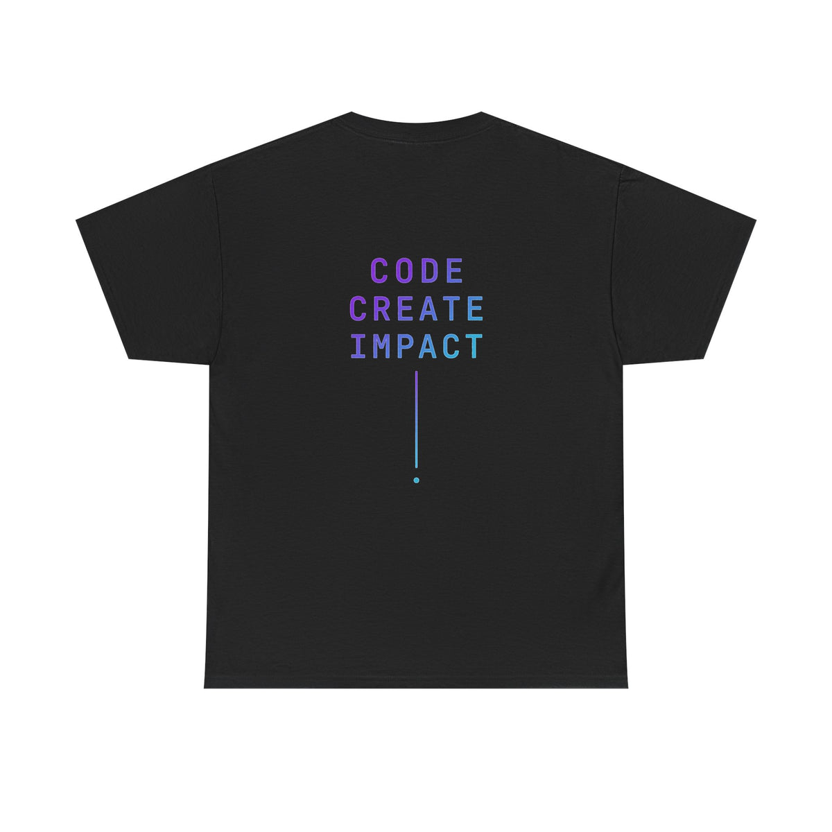 Developer Tee — “Build. Ship. Repeat.” / “Code Create Impact” White Tech T‑Shirt