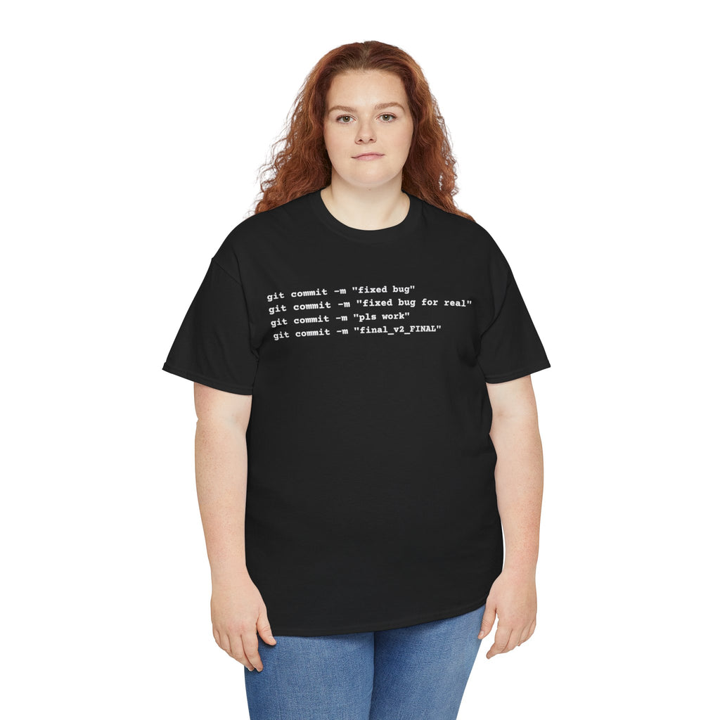Programmer Tee — "git commit" Coding T-Shirt