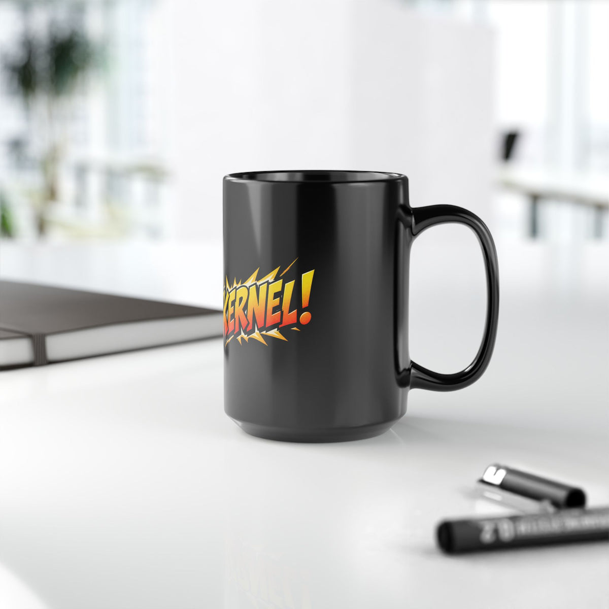 Black Mug Linux Kernel, 15oz