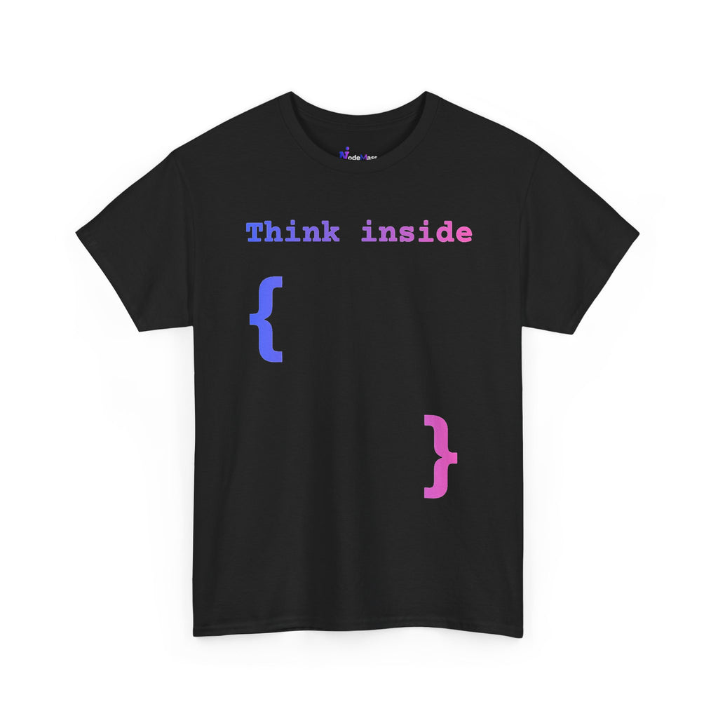 T-Shirt mit Spruch „Think Inside Braces“