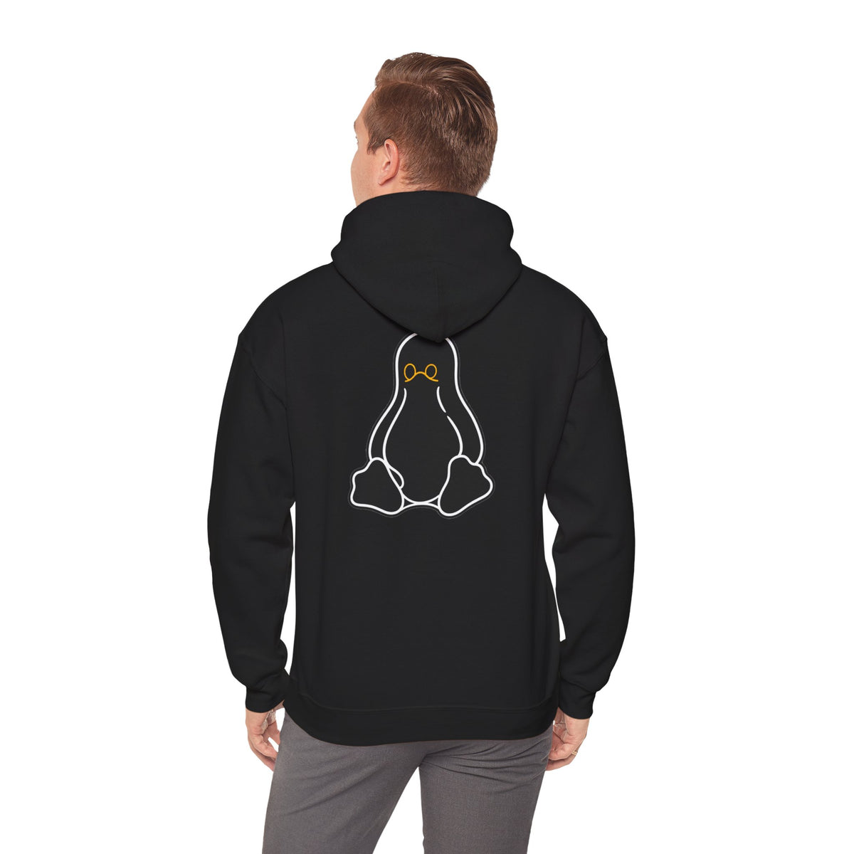 Linux Graphic Hoodie — Minimal Linux logo