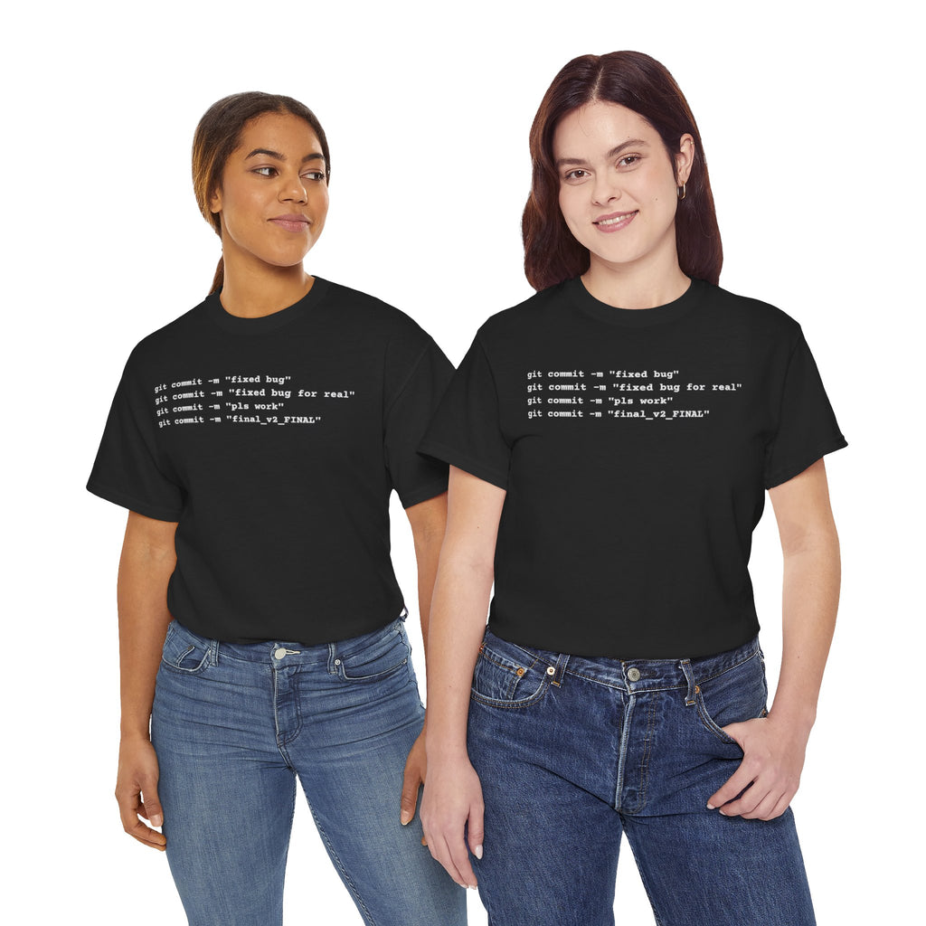Programmer Tee — "git commit" Coding T-Shirt