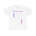 T-Shirt mit Spruch „Think Inside Braces“
