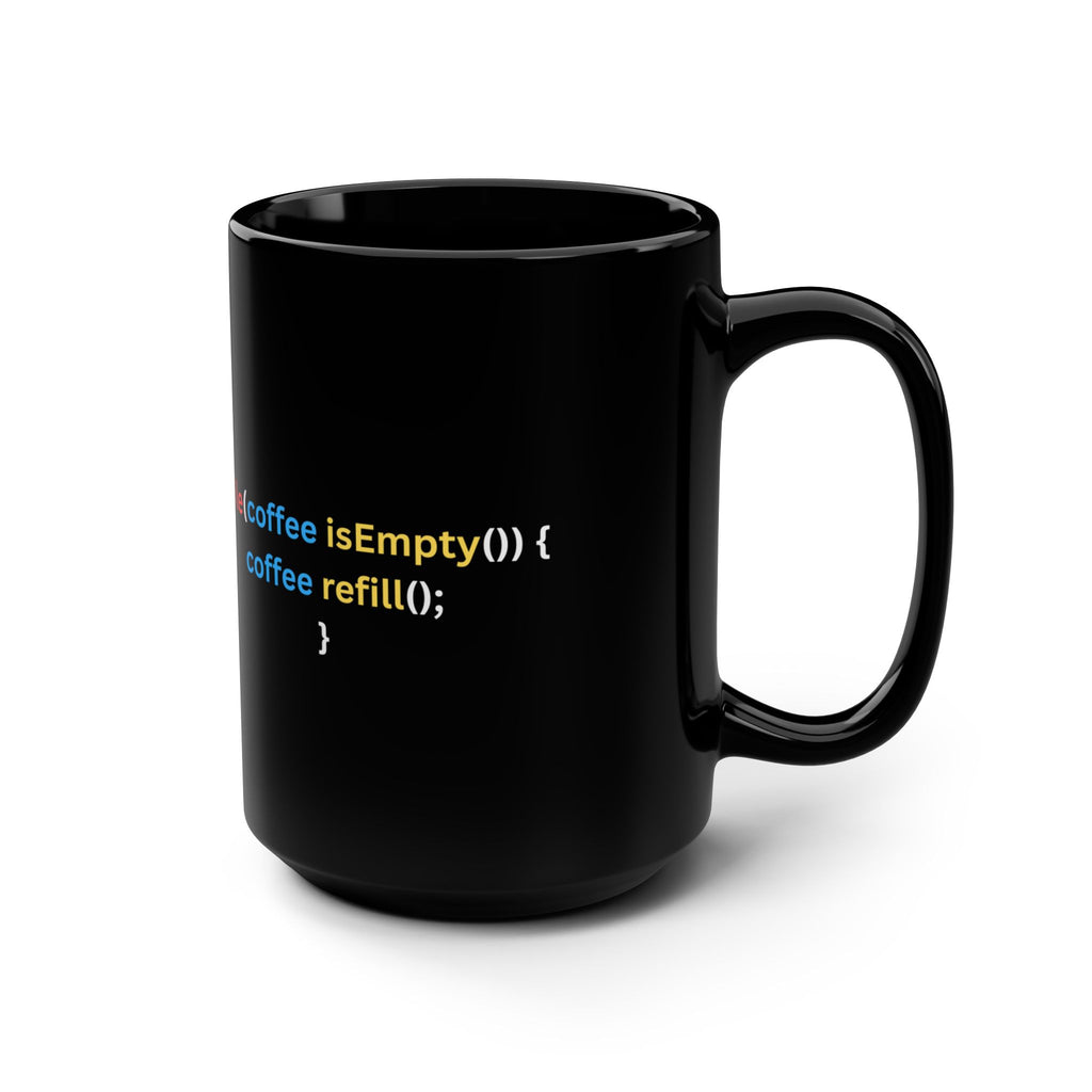 Black coding Mug, 15oz