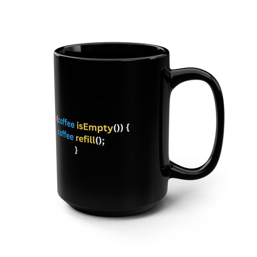 Black coding Mug, 15oz