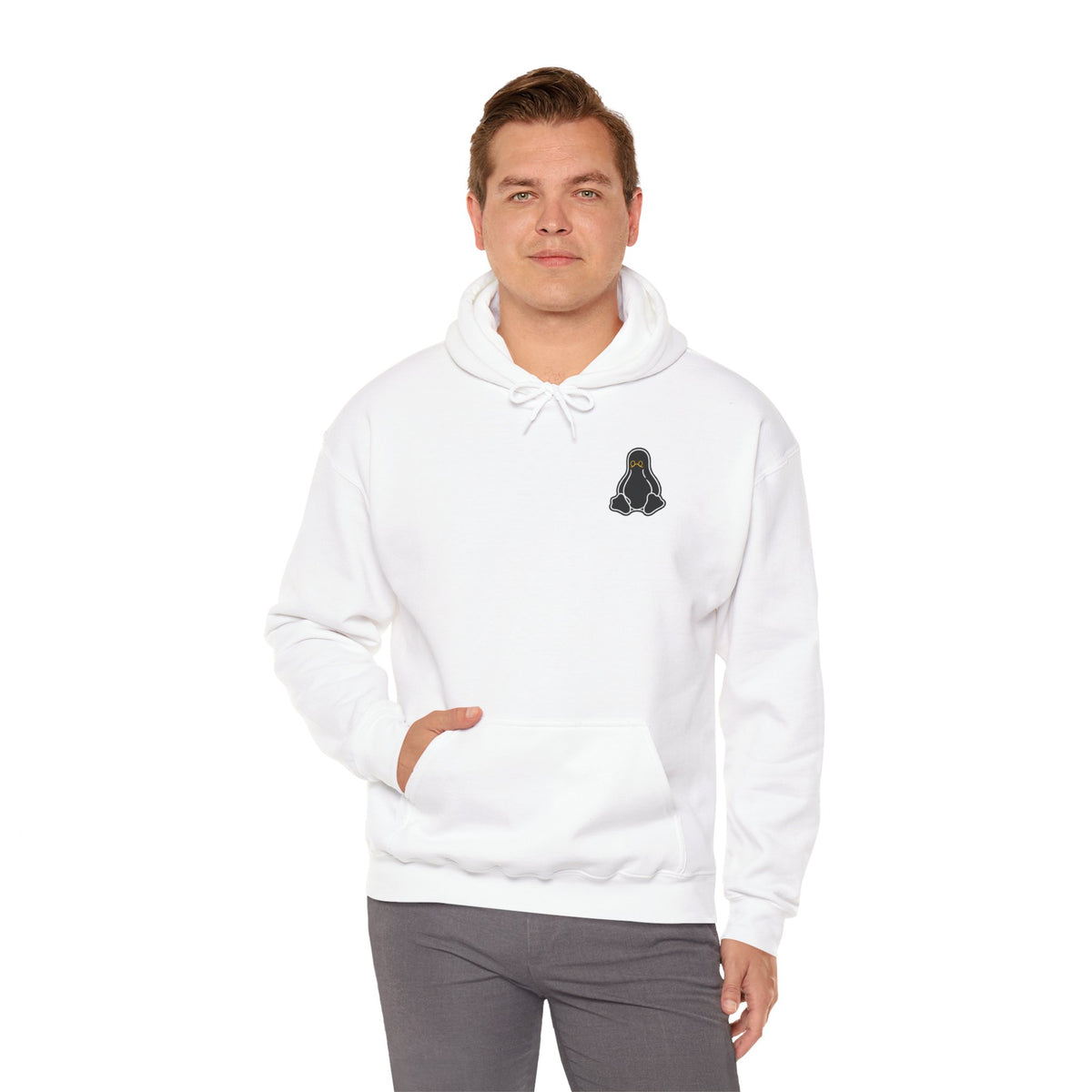 Linux Graphic Hoodie — Minimal Linux logo