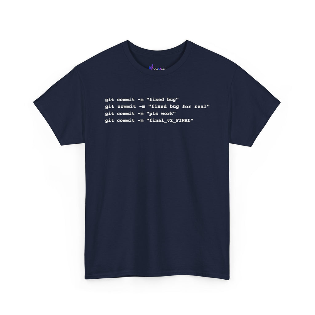 Programmer Tee — "git commit" Coding T-Shirt