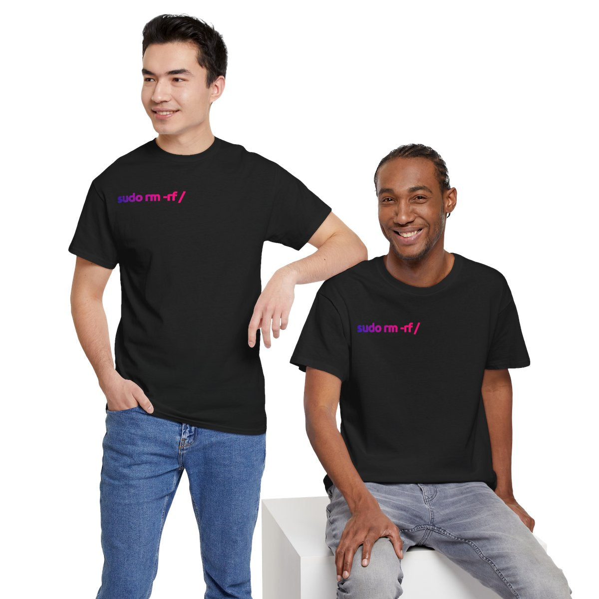 Programmierer-T-Shirt – „Es kompiliert, schick es raus!“ Minimalistisches Entwickler-T-Shirt